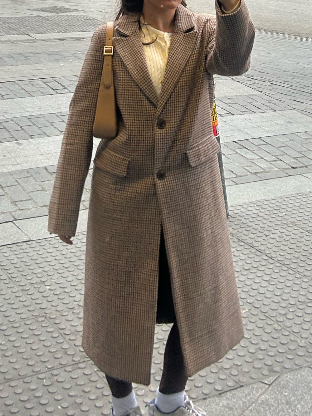 Patterned Trench Coat